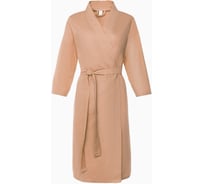 Вафельный халат Экономь и Я женский, рукав 3/4, р.46-48, бежевый, 100% хлопок, 200г/м2 4362720