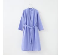 Вафельный халат Экономь и Я женский, удлин р-р 46-48, цв. сиреневый, 100% хлопок, 200г/м2 5045752