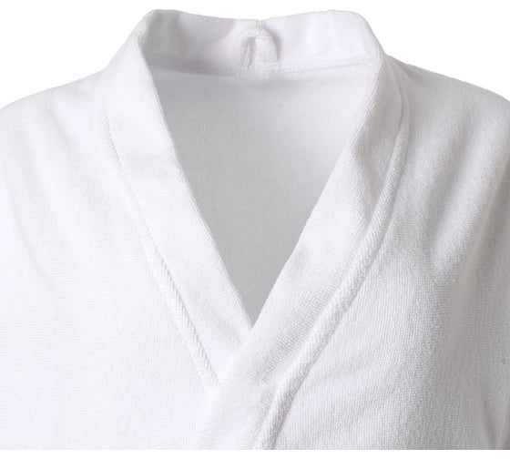 Махровый халат Экономь и Я женский, р. 50-52 цв. белый, 100% хлопок с AIRO, 320 г/м2 4560864