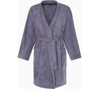 Махровый халат Экономь и Я женский, р-р 46-48, цв. серый, 340 г/м2, хл.100% с AIRO 4224548