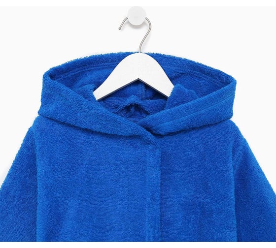 Махровый халат Экономь и Я детский, р-р 30, цв. синий, 320 г/м2 хл.100% с AIRO 2434242