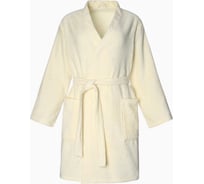 Махровый халат Экономь и Я женский, р. 44-46 молочный, 320 г/м2, 100% хлопок с AIRO 4560895
