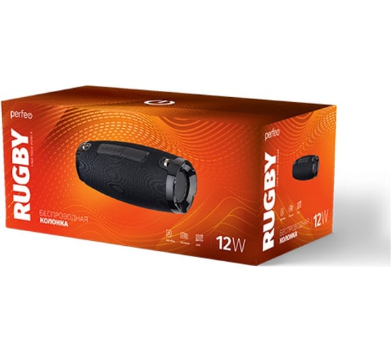 Bluetooth-колонка Perfeo RUGBY черная 30014724