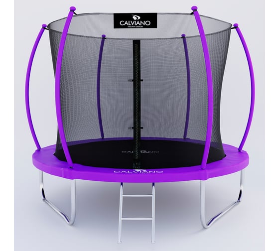 Батут пружинный с защитной сеткой Calviano 252 см - 8ft INSIDE master purple 4816087402738 1