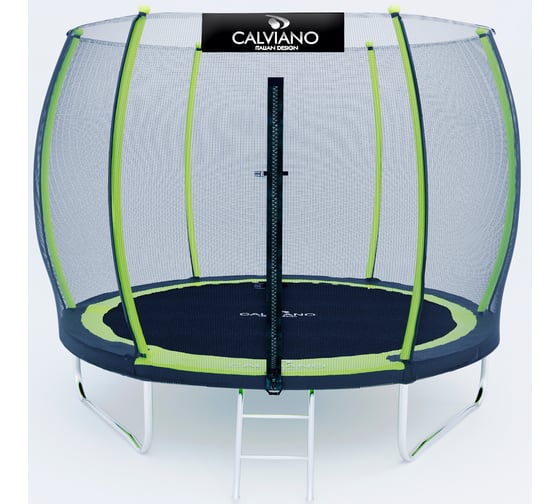 Батут пружинный с защитной сеткой Calviano 312 см - 10ft OUTSIDE master green 4816087402783