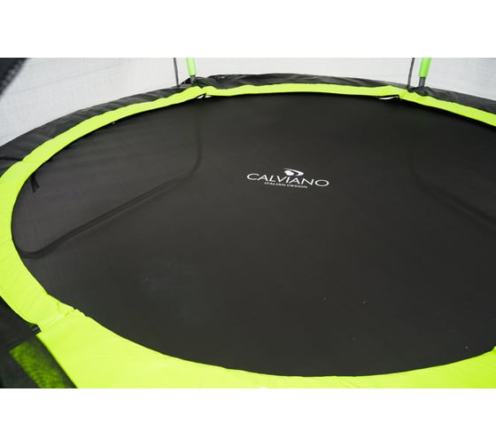 Батут пружинный с защитной сеткой Calviano 312 см - 10ft OUTSIDE master green 4816087402783