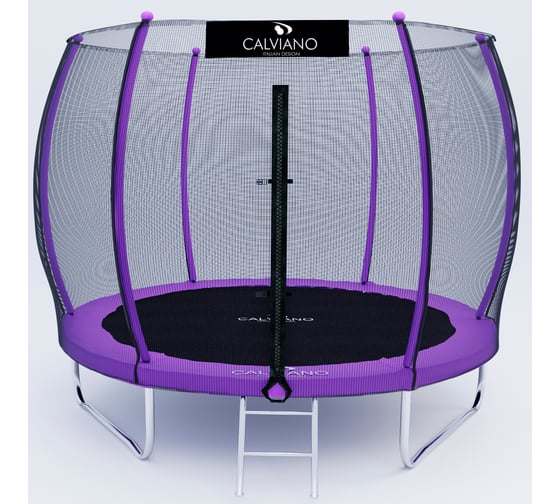 Батут пружинный с защитной сеткой Calviano 312 см - 10ft OUTSIDE master purple 4816087402790 1