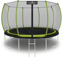 Батут пружинный с защитной сеткой Calviano 374 см - 12ft OUTSIDE master green 4816087402875