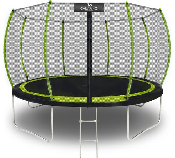 Батут пружинный с защитной сеткой Calviano 374 см - 12ft OUTSIDE master green 4816087402875 1