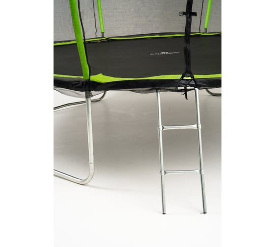 Батут пружинный с защитной сеткой Calviano 374 см - 12ft OUTSIDE master green 4816087402875