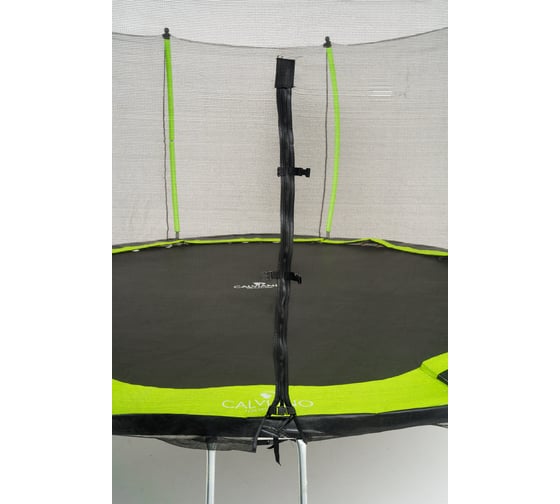 Батут пружинный с защитной сеткой Calviano 374 см - 12ft OUTSIDE master green 4816087402875
