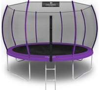 Батут пружинный с защитной сеткой Calviano 374 см - 12ft OUTSIDE master purple 4816087402882