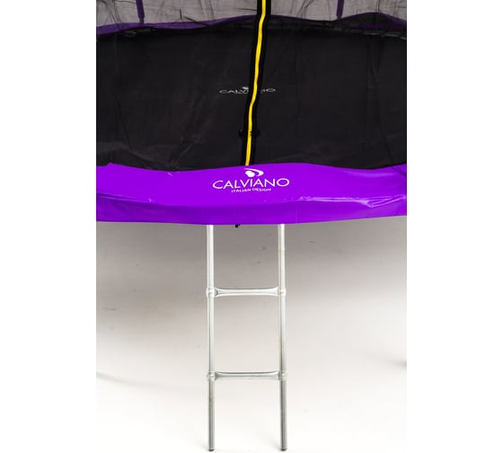 Батут пружинный с защитной сеткой Calviano 374 см - 12ft OUTSIDE master purple 4816087402882