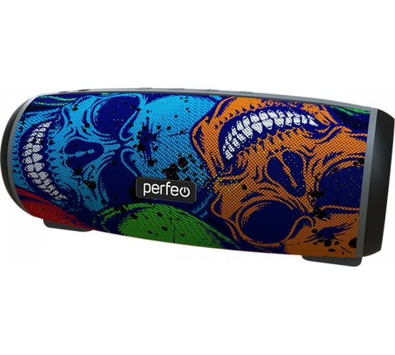 Bluetooth-колонка Perfeo SKULLS FM USB, AUX,12Вт,2600mAh 30014714