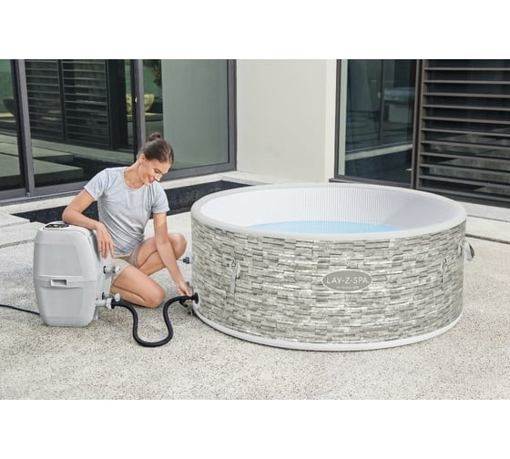 СПА-бассейн Bestway Vancouver AirJet Plus 145/155х60см, 804л, круглый, аэромассаж 60027 BW