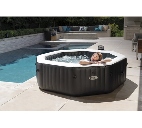 СПА-бассейн Intex Jet and Bubble Deluxe 168/218х71см, 1098л, восьмигранный 28462