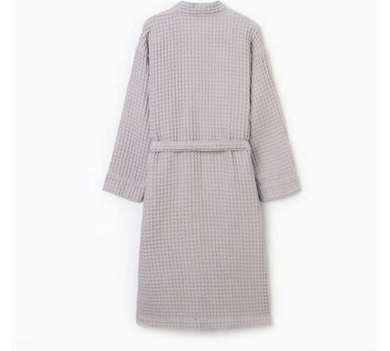 Халат вафельный мужской удлиненный Этель Boho р. 50-52, серебряный, 100% хлопок, 290 г/м2 10182859