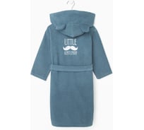 Халат махровый детский Этель Джентльмен р. 30/98-104 см, морская волна 9506584