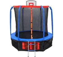 Батут Ecos 13 с сеткой лесенкой и баскетбольным кольцом BS-13FT-3 010367