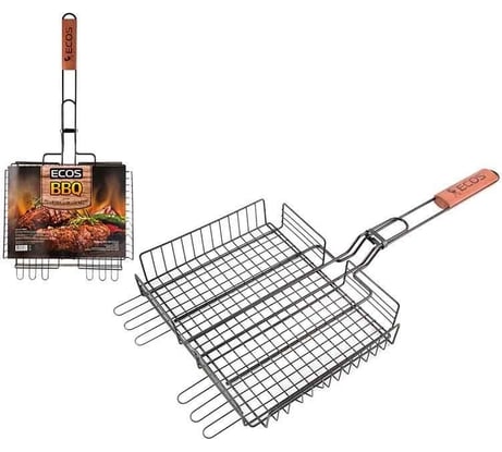 Решетка для барбекю Ecos 22139D с антипригарным покрытием, размер 31x24x5см 999631