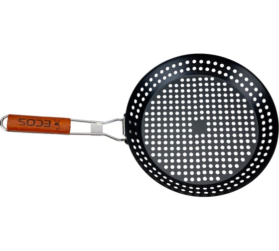 Решетка для барбекю Ecos Fry-3073 круглая, с деревянной ручкой, 305х4см 999665