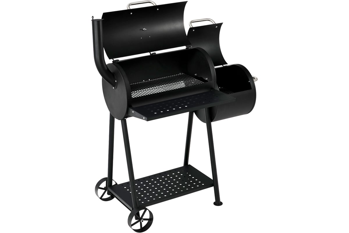 Угольный гриль-бочка с коптильней GoGarden CHEF-Smoker 60 50168 для .