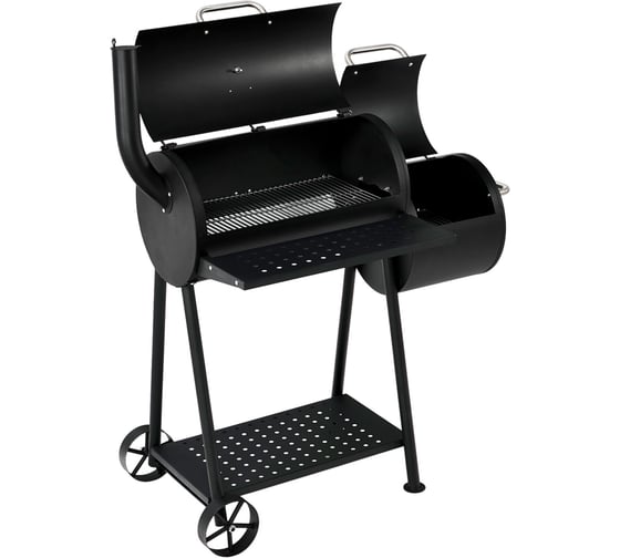 Угольный гриль-бочка с коптильней GoGarden CHEF-Smoker 60 50168