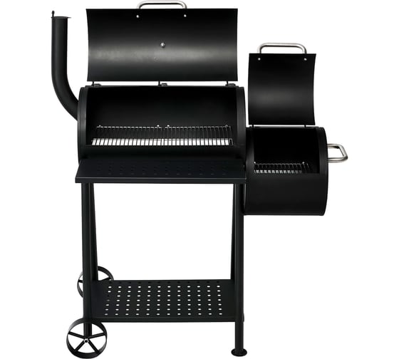 Угольный гриль-бочка с коптильней GoGarden CHEF-Smoker 60 50168