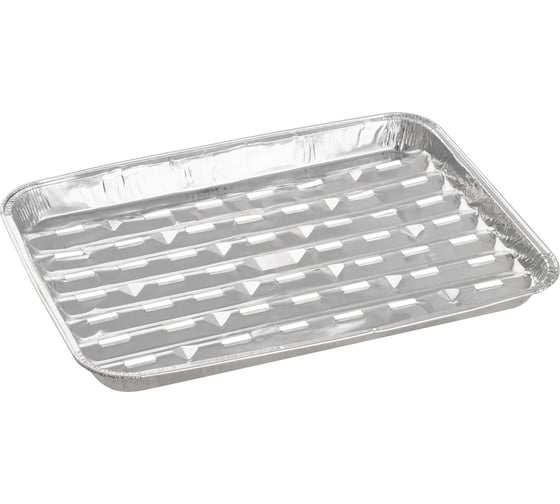 Форма для барбекю и гриля Mallony LAMINA, 34x23x2.6 см, из алюм фольги, прямоугольная, одноразовая 108082