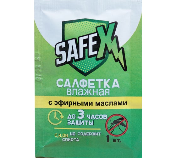 Влажная салфетка от комаров SAFEX 4239449