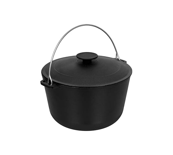 Чугунный казан BOYSCOUT с крышкой, 10 л 61545