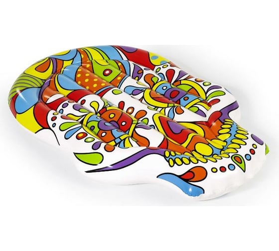 Надувной плавучий матрас Bestway Остров Fiesta Skull 193х141 см 43194 006135