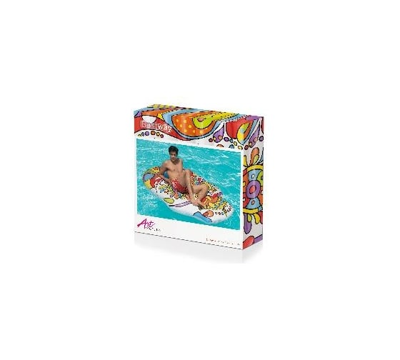Надувной плавучий матрас Bestway Остров Fiesta Skull 193х141 см 43194 006135