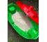 Песочница-бассейн Doloni Корабль с крышкой, красно-салатовая, 71.5х138 см 03355/3 6
