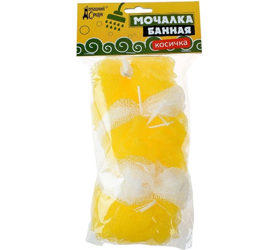 Банная мочалка Домашний Сундук КОСИЧКА 4603725286498
