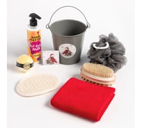 Подарочный набор Этель Santa полотенце 30x60 см и акссесуары (6 предм) 7865962