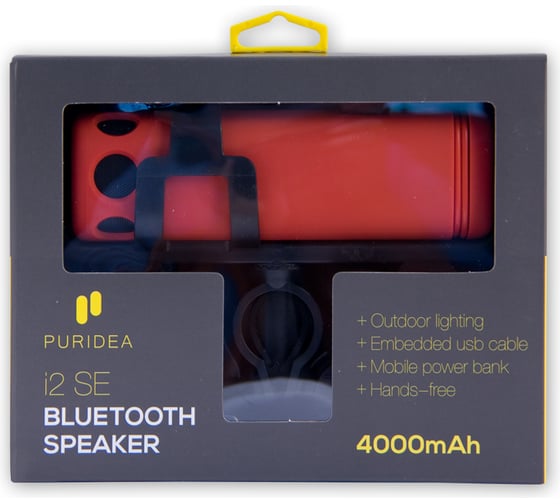 Колонка Bluetooth 4.2 Belsis, с фонарём и велокреплением, USB, TF card, FM-радио, SK1007R