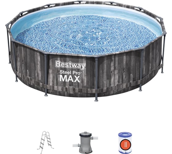 Бассейн BestWay Steel Pro Max 366х100 см, с набором 5614X 008902