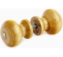 Ручка-кнопка деревянная, лак светлая с малым глазком Дверной Страж ДС65454