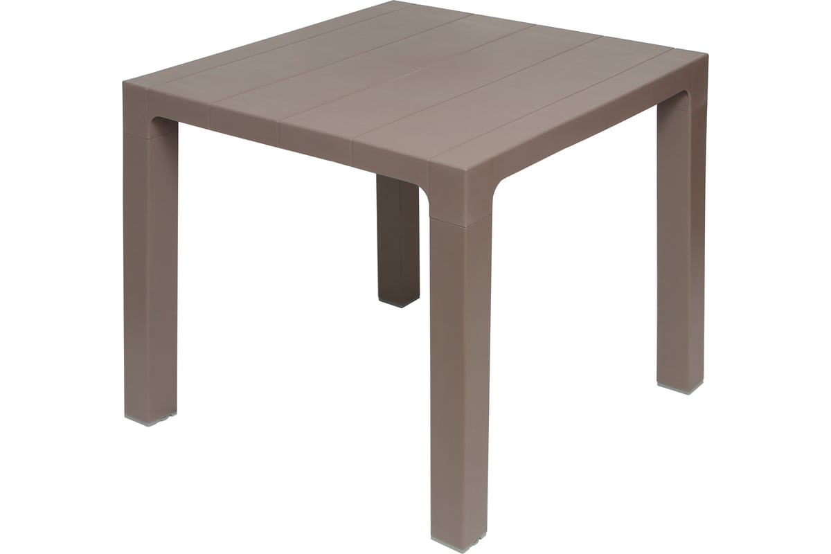 Пластиковый стол Протэкт Орфей, высота 72 см, 80х80 см, Темный мокко ...