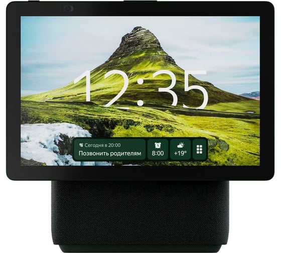 Умная колонка ЯНДЕКС Yandex Станция Дуо Макс Zigbee голос.п.:Алиса, зеленый 60W, 1.0 BT/Wi-Fi, 10 м (YNDX-00055) 1993008 1