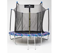 Батут пружинный с внутренней сеткой Calviano smile 252 см, 8FT INSIDE, складной 4816087400833