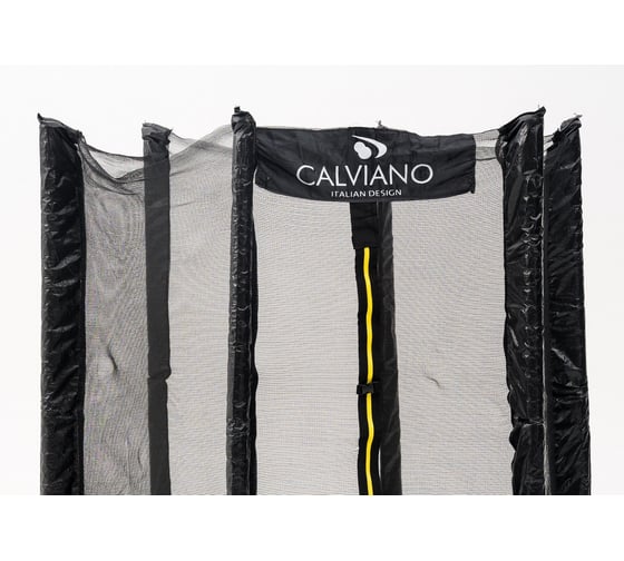Батут пружинный с защитной сеткой Calviano smile 183 см, 6 ft складной 4816087400826