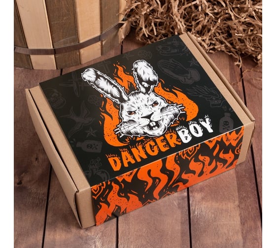Набор подарочный Этель Danger boy полотенце 50x90 см и аксессуары (8 предм.) 7895720