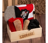 Набор подарочный Этель Courage полотенце 70x146 см и аксессуары (7 предм.) 7355215