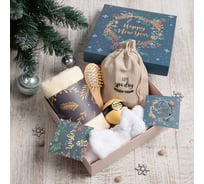 Набор подарочный Этель Happy new year полотенце и аксессуары (4 предм.) 7882680