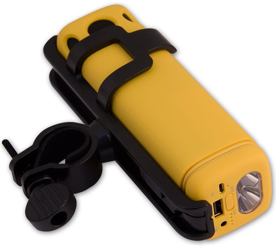 Колонка Bluetooth 4.2 с фонарем и велокреплением Belsis, USB, TF card, FM-радио, желтый SK1007YW