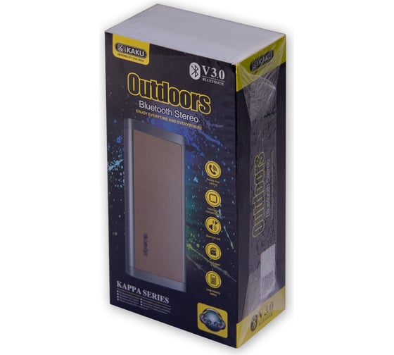 Колонка с Bluetooth 3.0 Belsis, USB, TF card, FM-радио, 10 Вт, серо-золотой SK1008GYGD