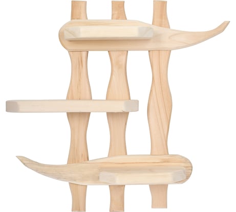 Полка Банные Штучки Бамбук 54х50х9 см, липа 31183