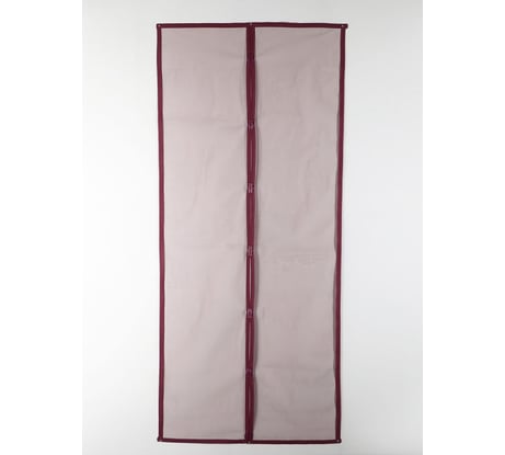 Антимоскитная сетка СИМАЛЕНД 80x210 см, на магнитах, цвет бордовый 4095234